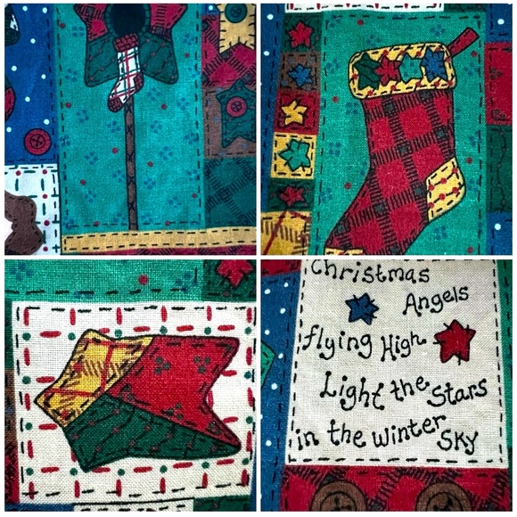 - 🎁Unisex OS vest-reversible-traditional x-mas theme by a 🇨🇦artisan-vintage - Picture 5 of 16